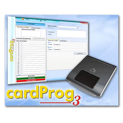 CardProg3 software to read and write MIFARE ID cards 